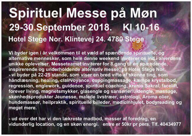 Spirituel Messe på Møn 2018